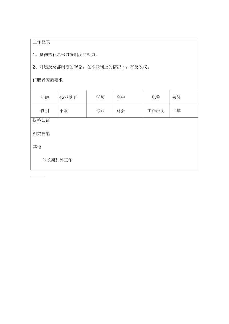 营销助理会计岗位说明书.docx_第2页