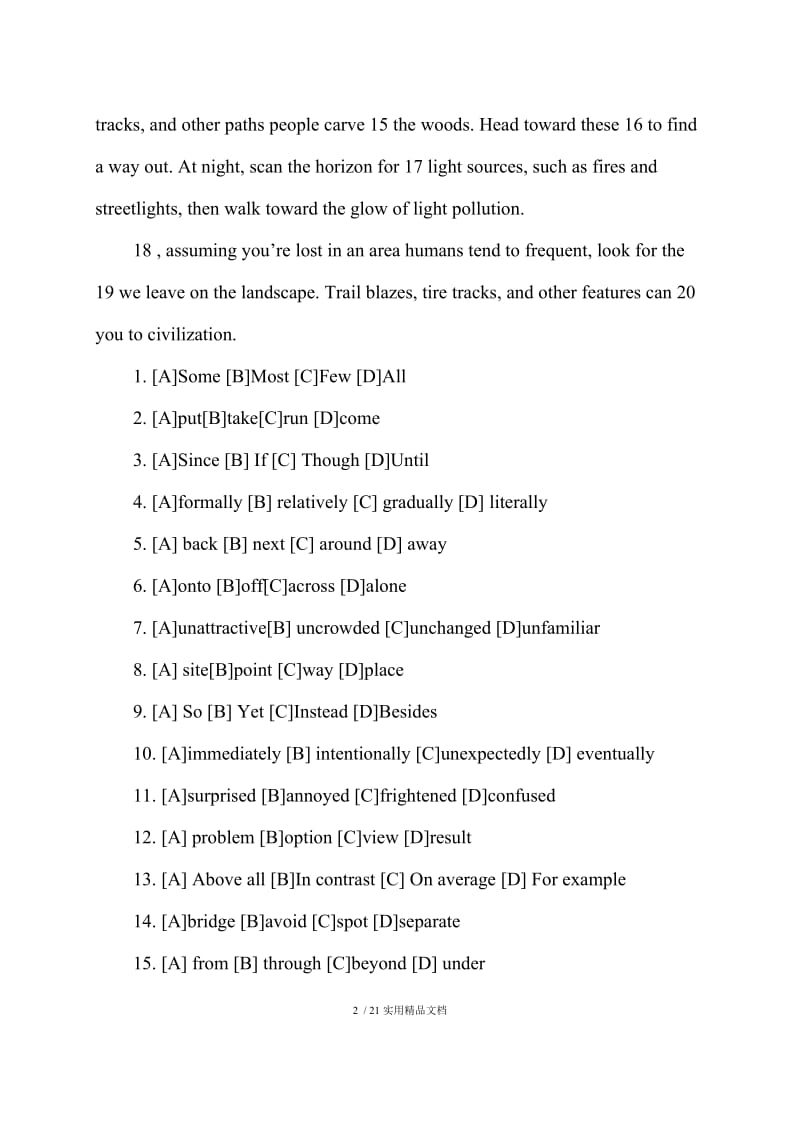 2019年考研英语一真题（经典实用）.doc_第2页