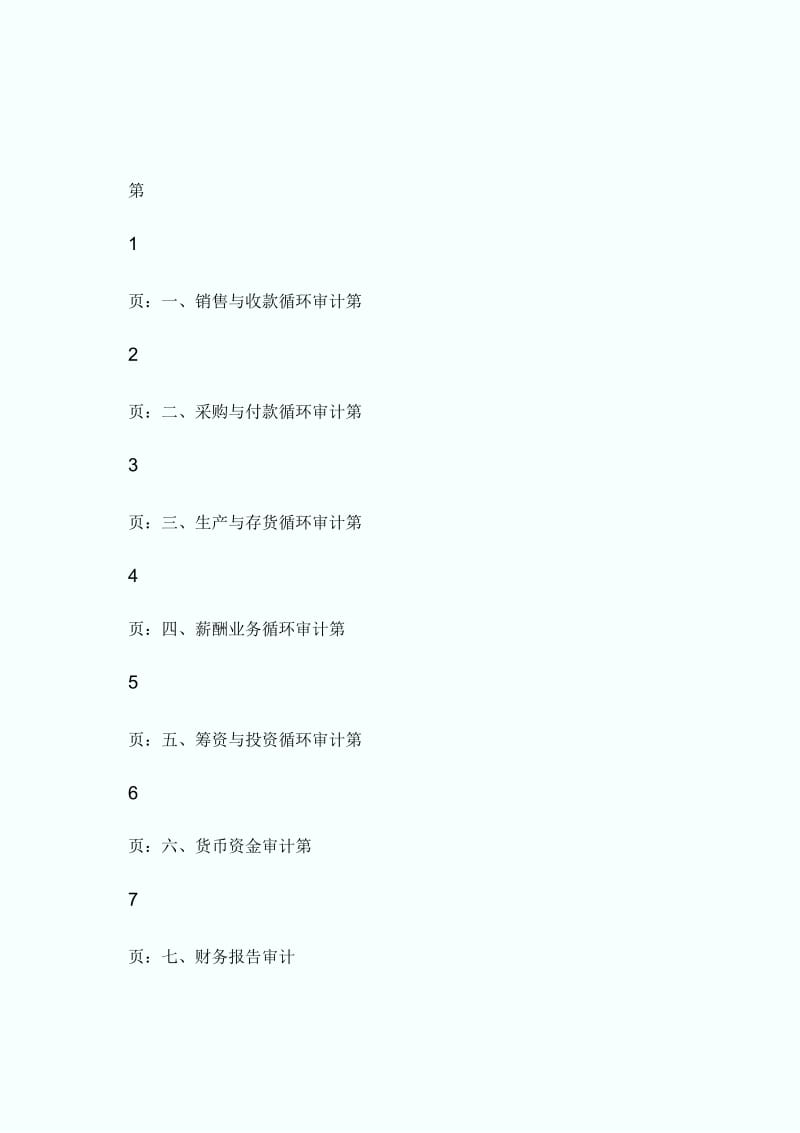 2014审计师《审计理论与实务》考试大纲-第二部分-审计师考试.docx_第1页