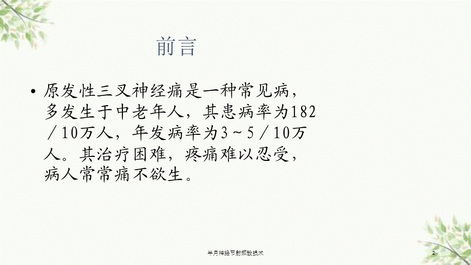 半月神经节射频毁损术课件.ppt_第2页