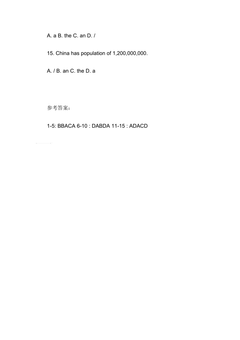 六年级冠词经典练习题.docx_第3页