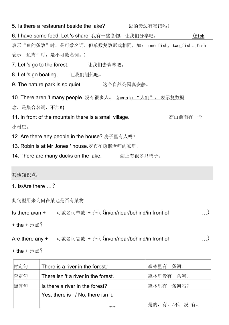 五年级上册英语Unit6知识点汇总.docx_第2页