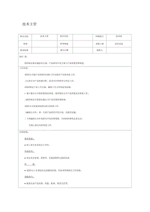 【职位描述】技术主管.docx