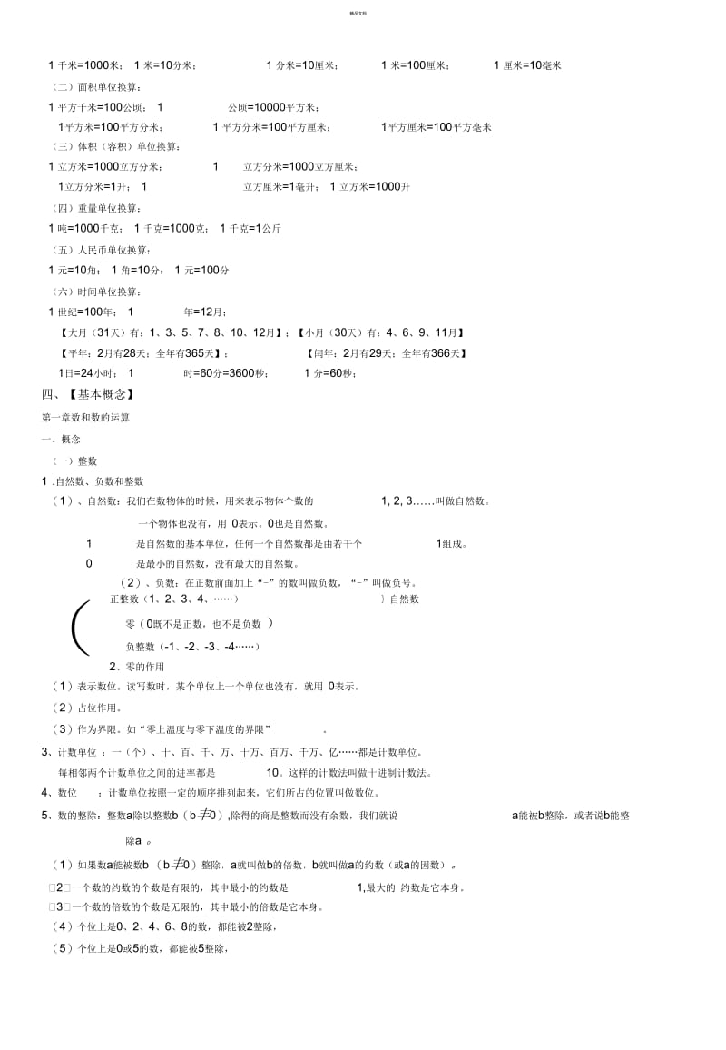 六年级数学毕业总复习知识点.docx_第2页