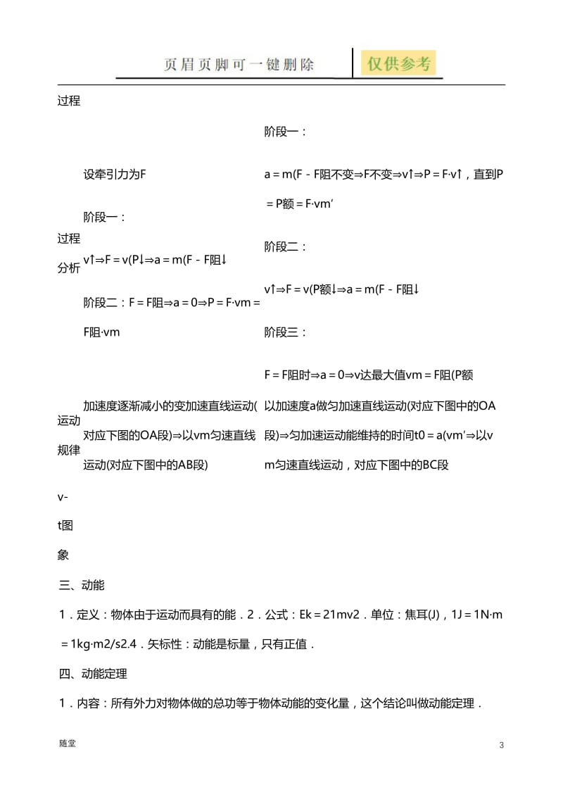 高中物理机械能守恒定律知识点总结[沐风教育].doc_第3页