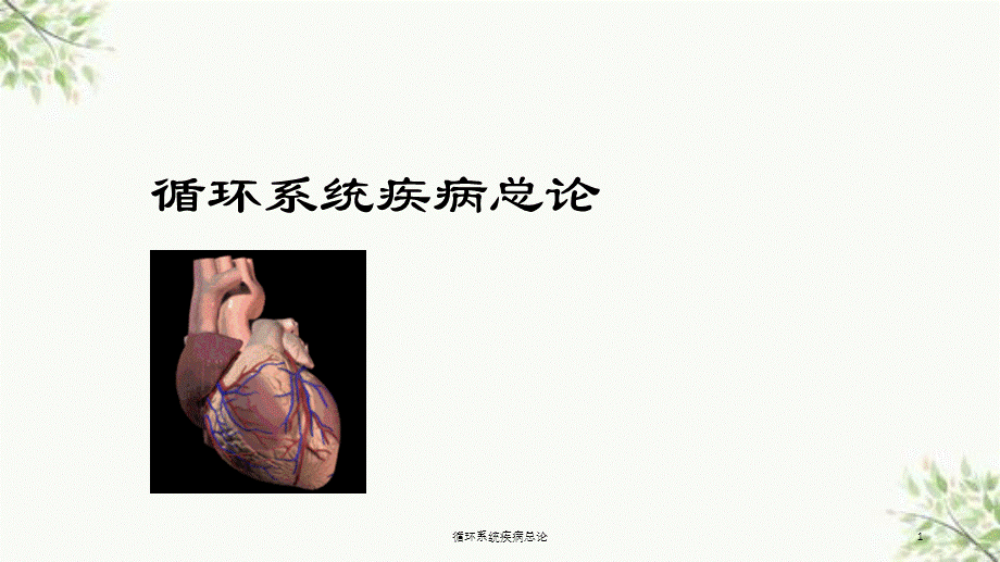 循环系统疾病总论课件.ppt_第1页