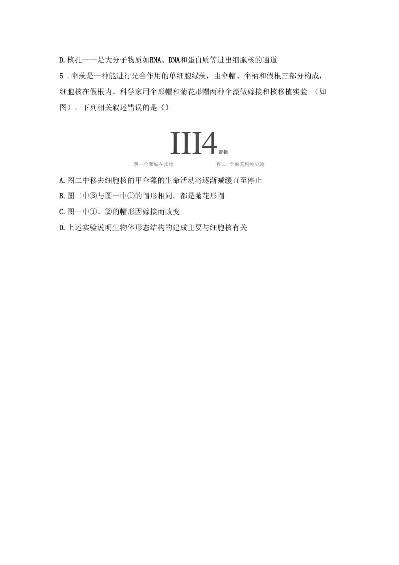 《细胞核》练习题.docx_第2页