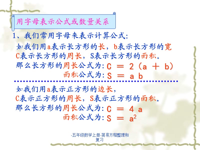 五年级数学上册-简易方程整理和复习（经典实用）.ppt_第3页