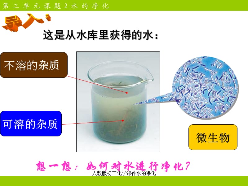 人教版初三化学课件水的净化（经典实用）.ppt_第2页