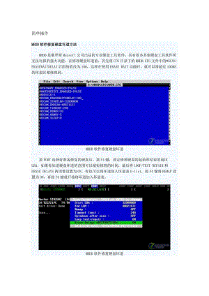 mhdd[硬盘坏道修复]使用方法图解.doc