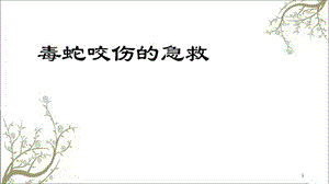 关于蛇咬伤的急救课件.ppt