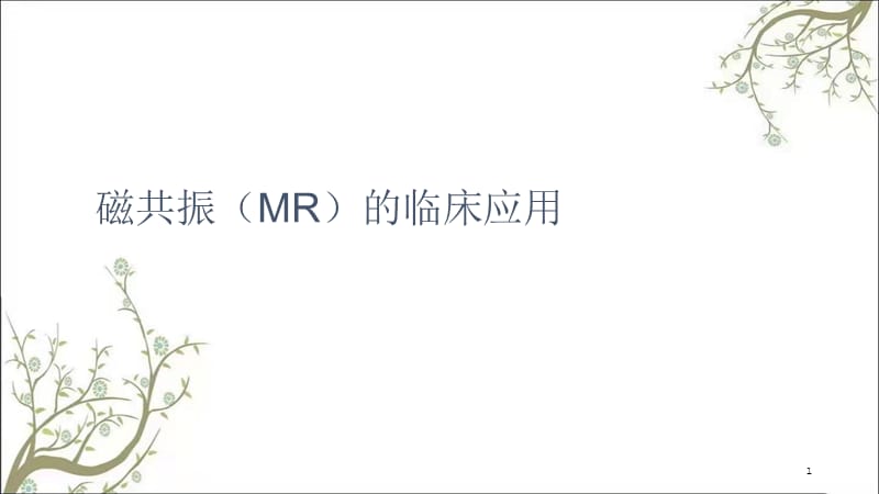 MR临床应用课件.ppt_第1页