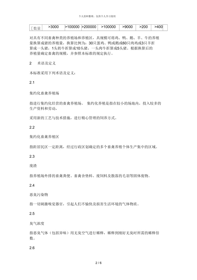 山东省畜禽养殖业污染物排放标准.docx_第2页