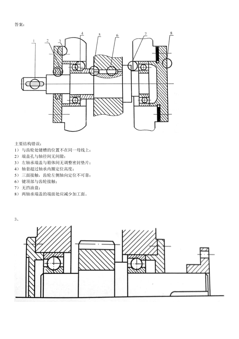 北航轴的结构设计改错——机械设计基础WORD.doc_第2页