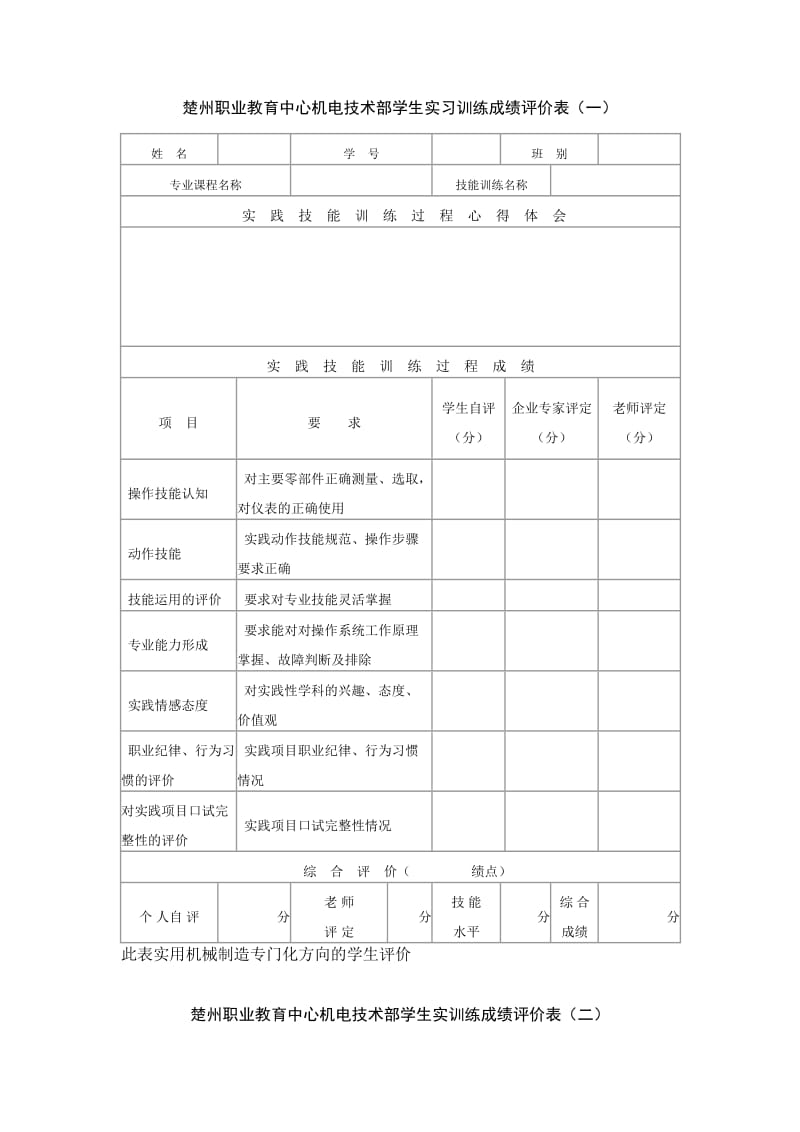 课程评价表.doc_第1页