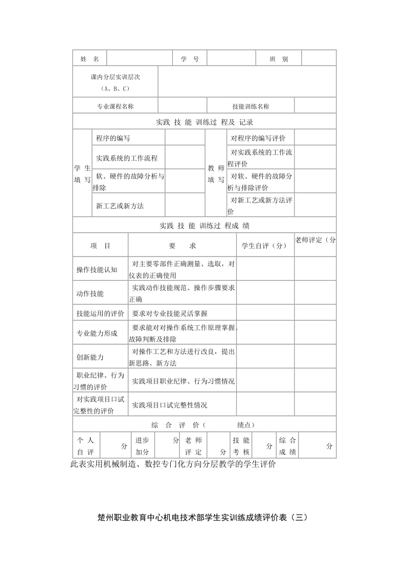 课程评价表.doc_第2页