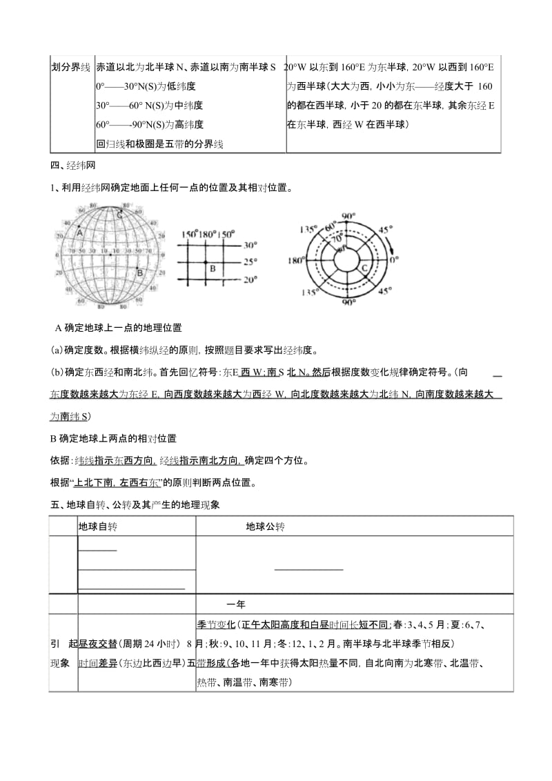 2020届中考地理必背知识点 世界地理总论(地球和地图) .docx_第2页