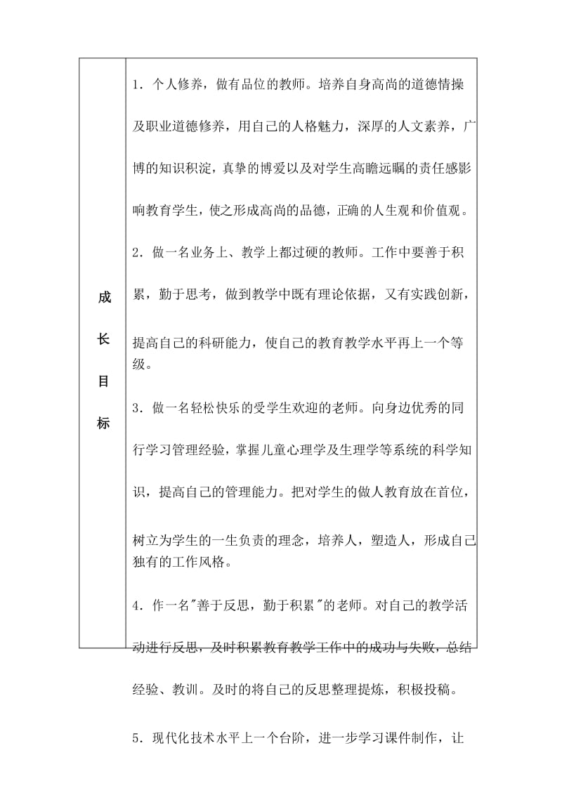 (完整word版)教师个人专业成长计划表一年级小学数学.docx_第3页