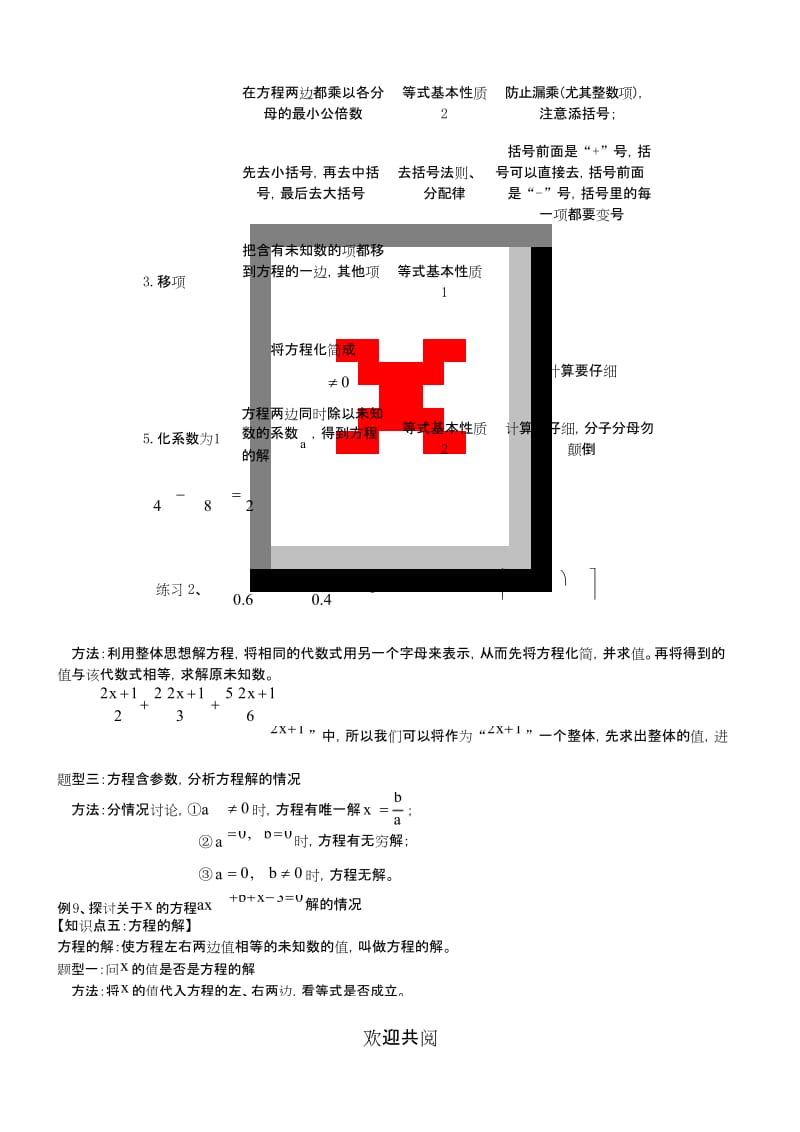 (完整版)一元一次方程(知识点完整版).docx_第2页