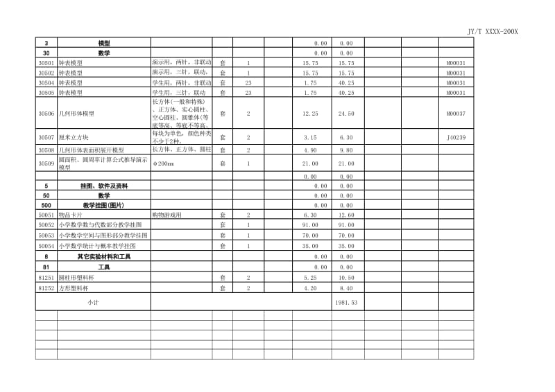 小学数学科学教学仪器清单.xls_第3页