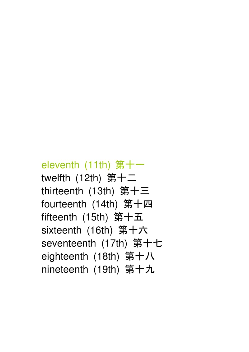 五年级下英语1-100的序数词(word文档良心出品).docx_第2页