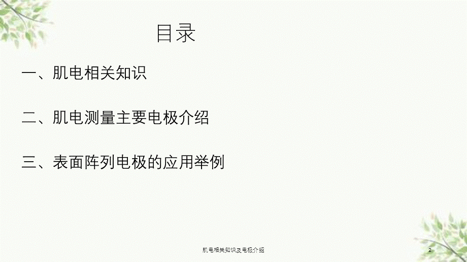 肌电相关知识及电极介绍课件.ppt_第2页