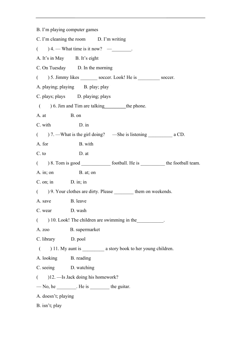 人教版2019-2020年七年级英语下册Unit 6重点单词、短语、句子专练(含答案).docx_第2页