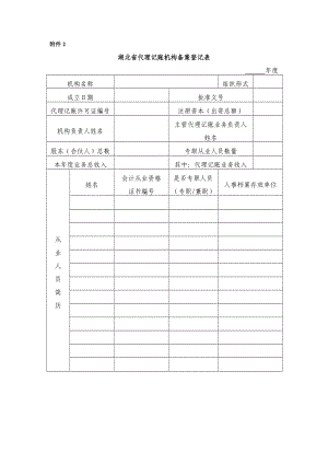 代理记账机构备案登记表.doc