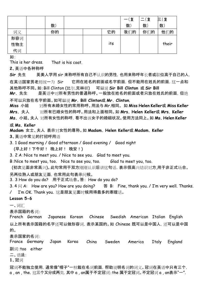 新概念英语第一册1-12课知识点.docx_第2页