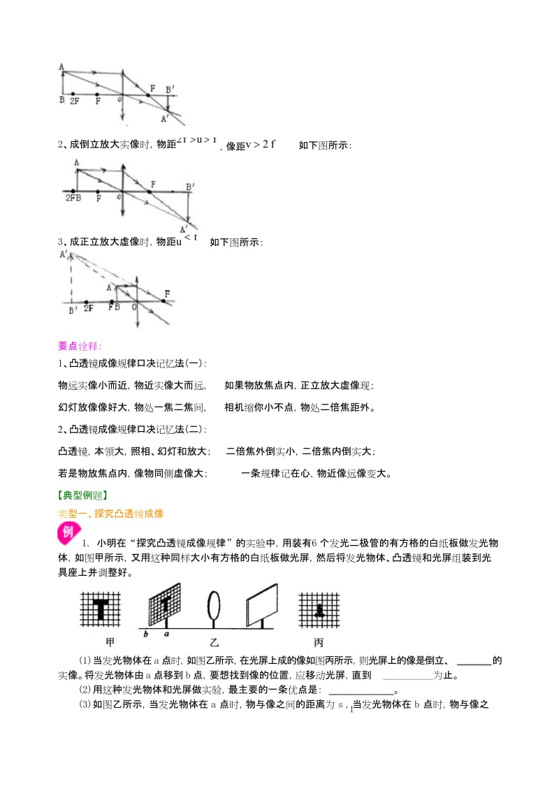 物理中考凸透镜成像的规律 知识讲解(提高)(1).docx_第2页