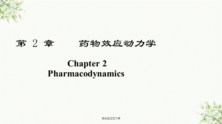 药物效应动力学课件.ppt_第1页