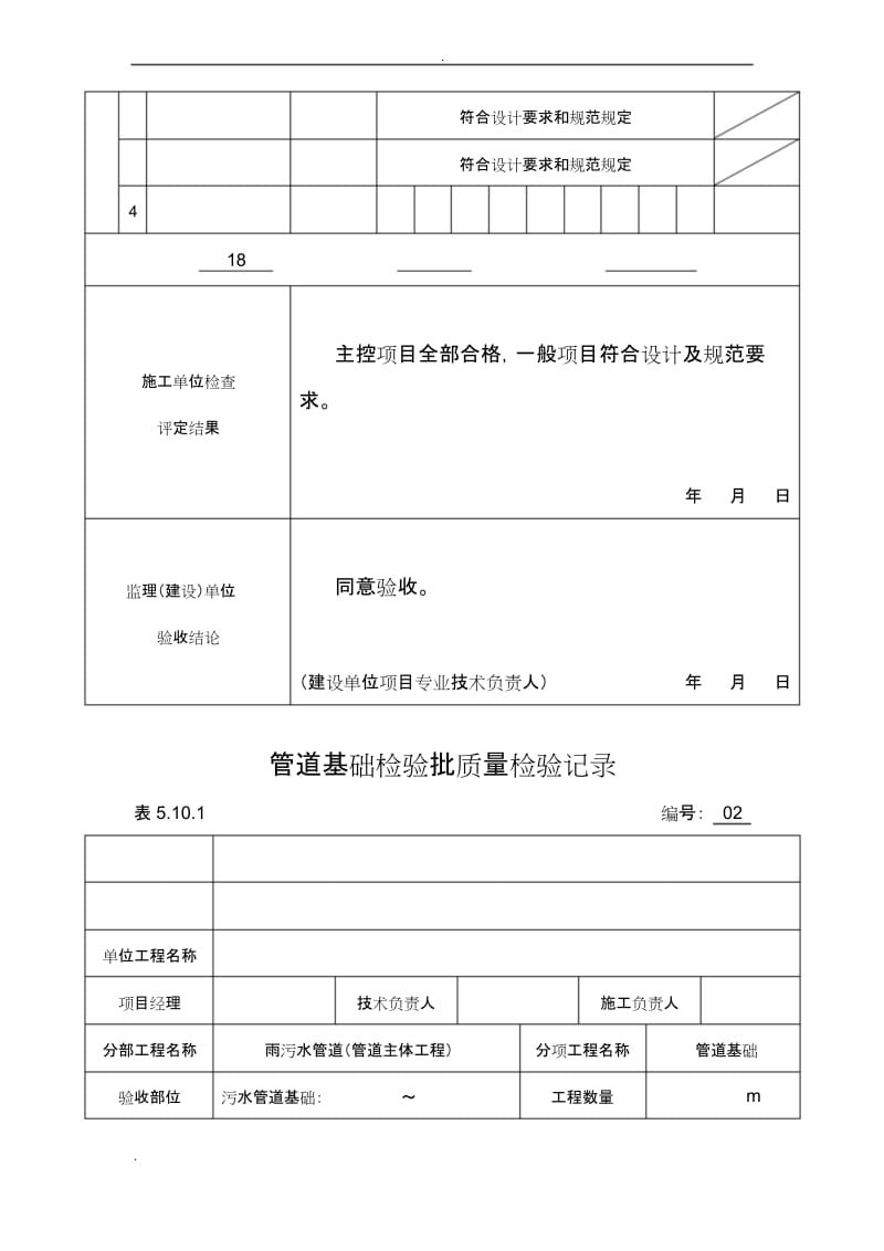 排水工程检验批记录表.docx_第2页