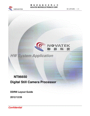 NT96650&amp;NT96655_DDR3_Layout_layout注意事项.pdf