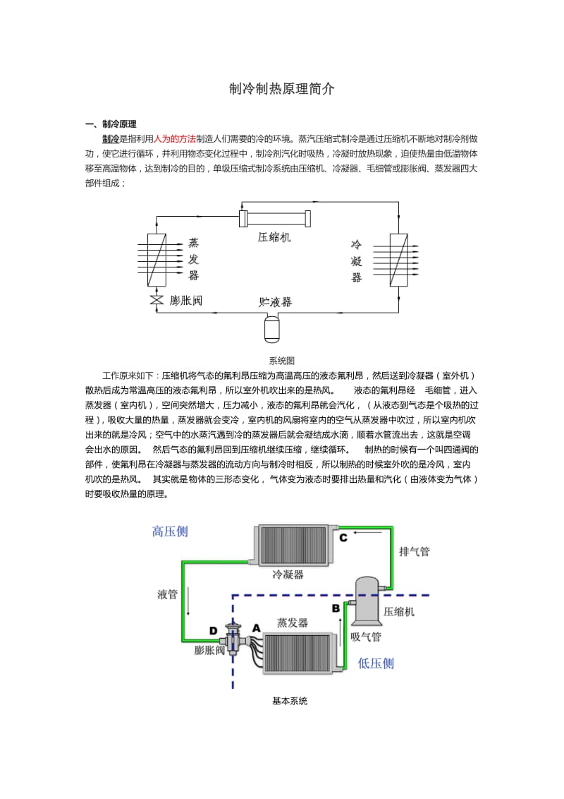 制冷制热原理简介.doc_第1页