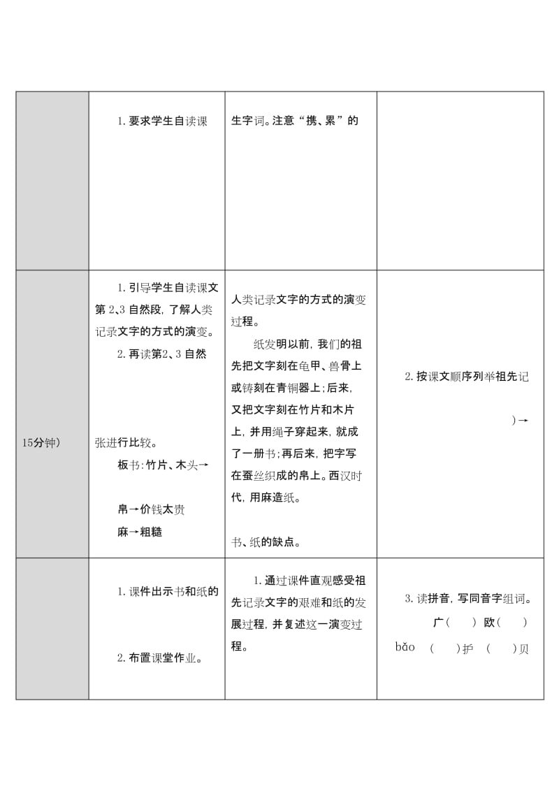 部编版小学三年级语文下册10 纸的发明(教案).docx_第2页