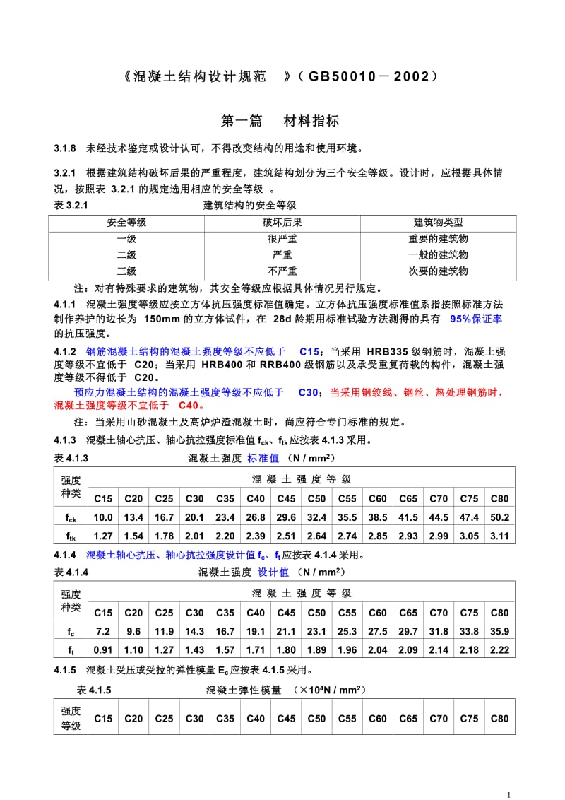 钢筋型号、强度、重量、面积参数.doc_第1页