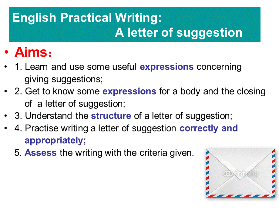 正式-A letter of Suggestion.ppt_第2页