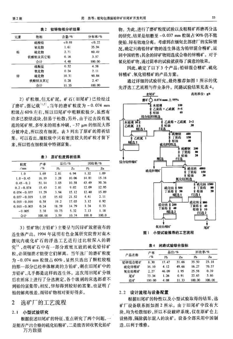 缅甸包德温铅锌矿旧尾矿开发利用.pdf_第2页