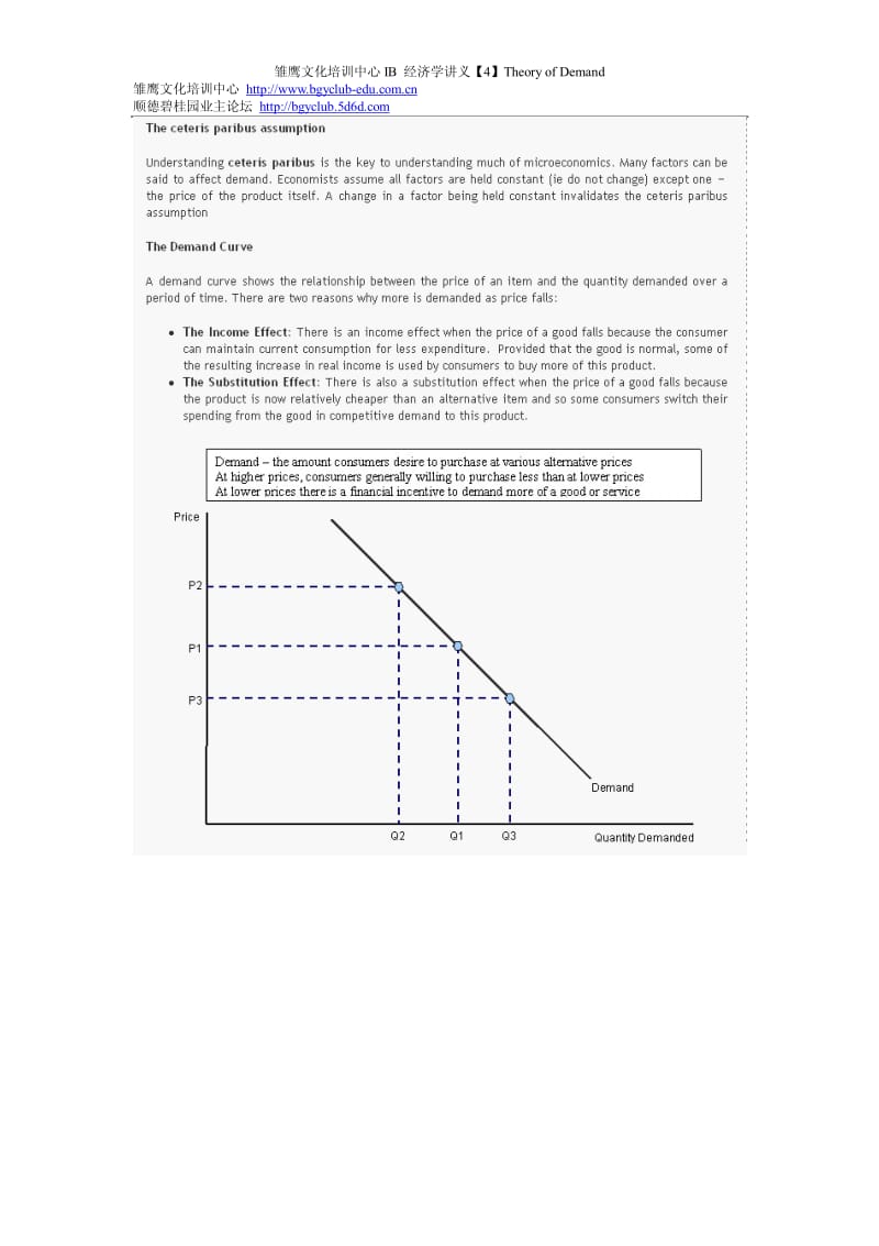 雏鹰文化培训中心IB 经济学讲义【4】The theory of demand.pdf_第3页