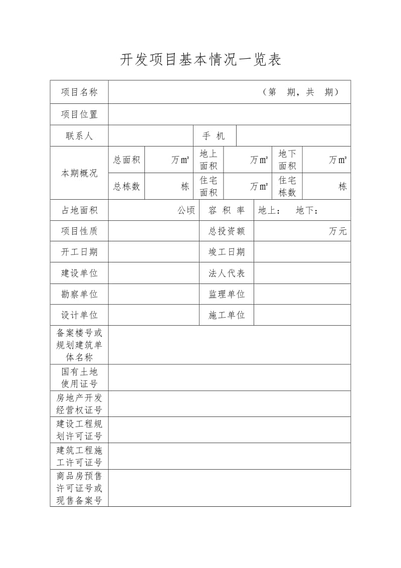 济南市房地产开发项目竣工综合验收备案申请表.doc_第3页