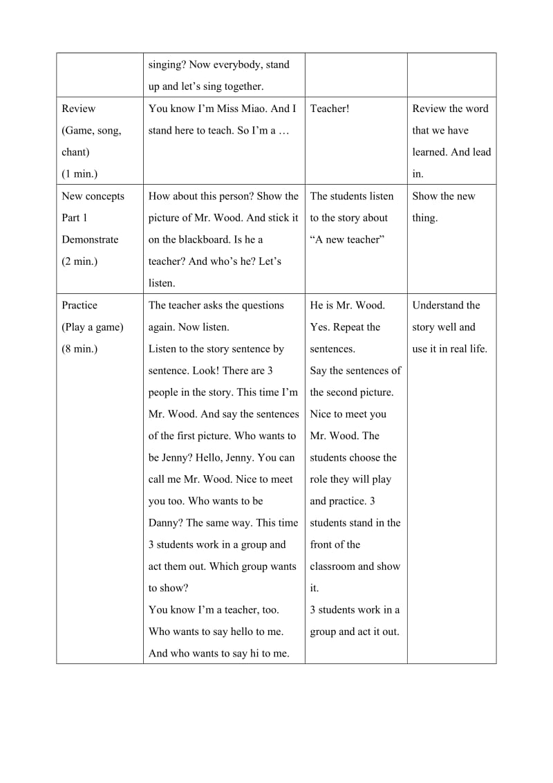 新冀教版三年级起点四年级英语下册《Unit 1 Hello Again!Lesson 1 How Are You.》教案_12.doc_第2页