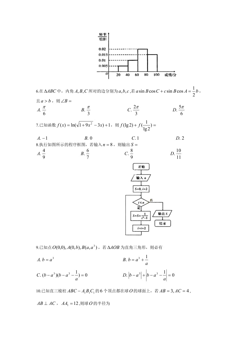 2013年辽宁高考文科数学.doc_第2页