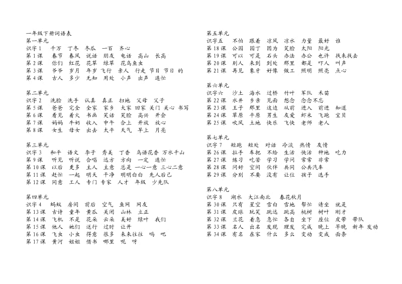 一年级语文下册词语表.doc_第2页