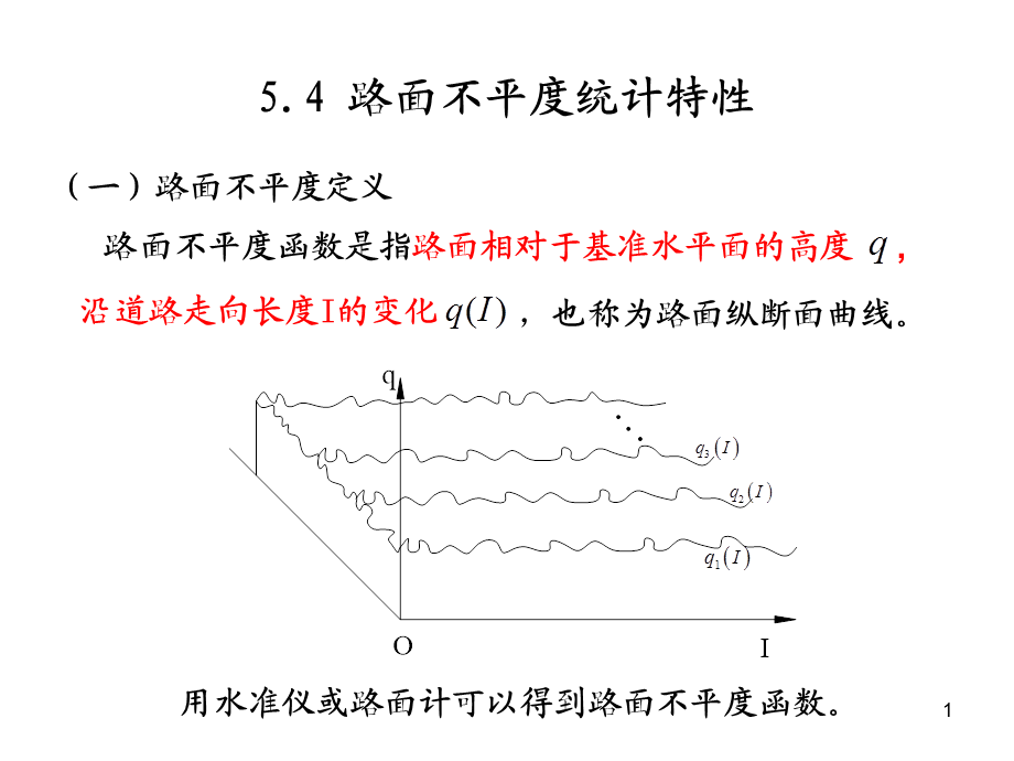 5.4-路面不平度统计特性PPT课件.ppt_第1页