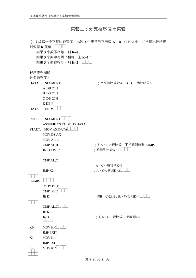 《计算机硬件技术基础》实验程序.doc_第3页