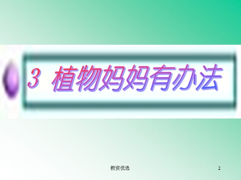 部编版二年级(上册)语文植物妈妈有办法完整版.[教学校园].ppt_第2页