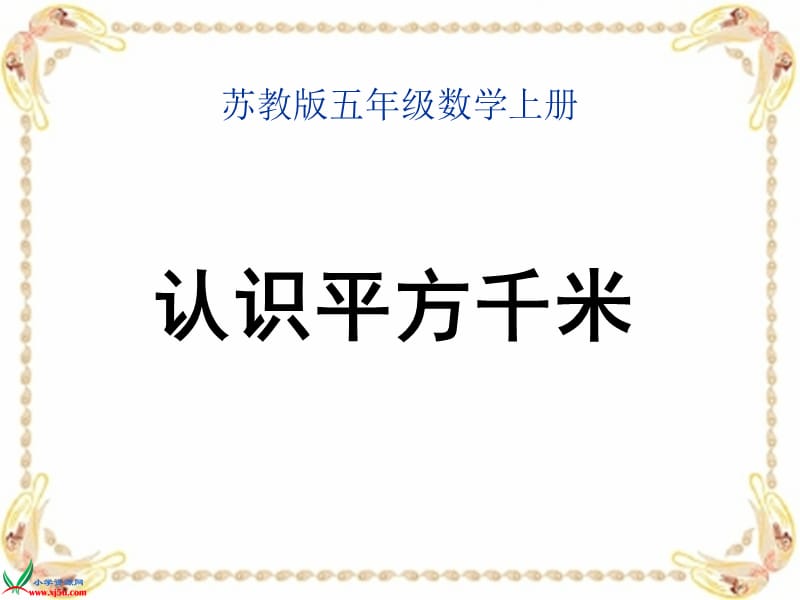 新苏教版五年级数学上册《 多边形的面积7.认识平方千米》优质课件_24.ppt_第1页