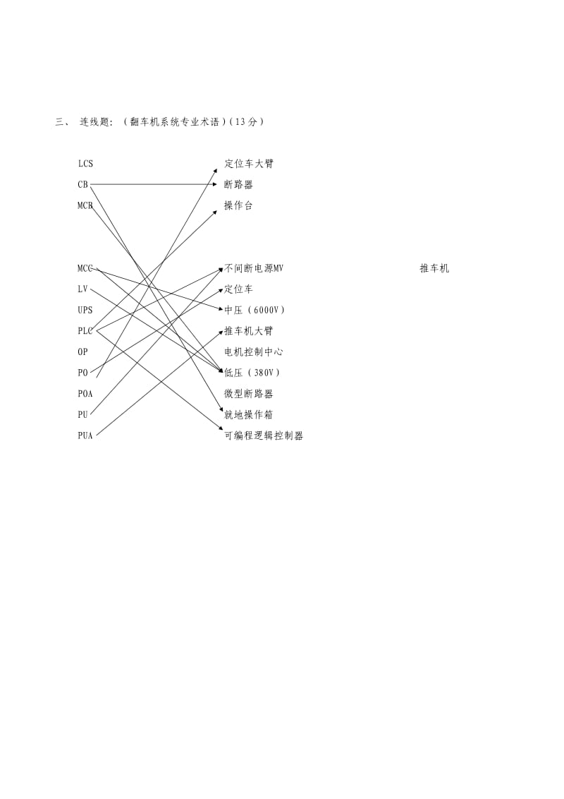 转岗职工技术培训考试试题及答案.doc_第3页