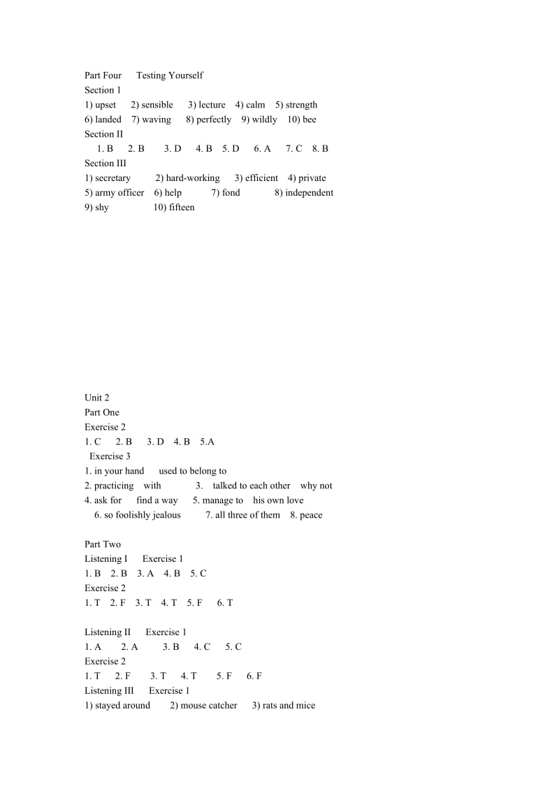 新编大学英语视听说教程3(浙江大学版)听力标准答案.doc_第2页