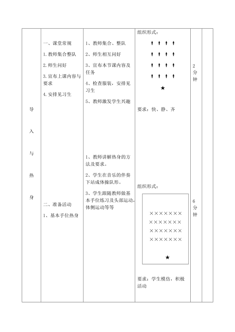 新人教版五至六年级体育下册《校园啦啦操规定示范套路——节奏体语第三节和第四节》公开课教案_3.docx_第2页